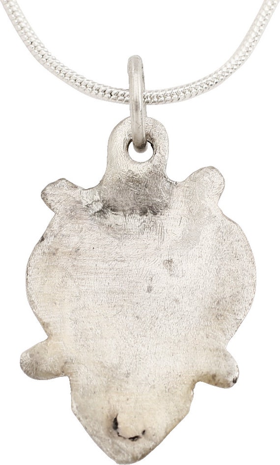 Good Large Scandinavian Heart Pendant Necklace, 1… - image 2