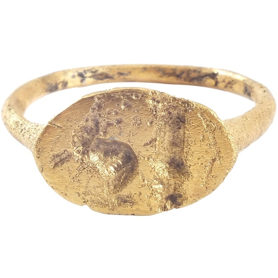 Size 11, Early Christian Ring, 5th-11th Century Ge