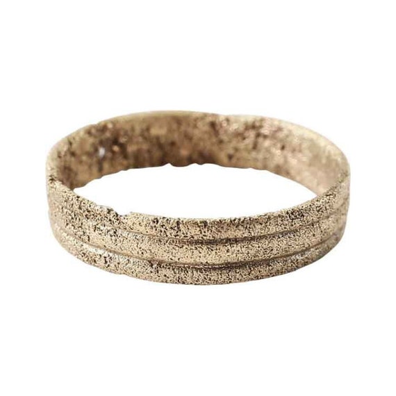 Fine Ancient  Viking Wedding  Ring Band, Size 4 3/