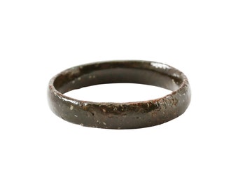 Size 9 Natural bronze   Ancient Viking Wedding Ring Band  C.850-1050 AD