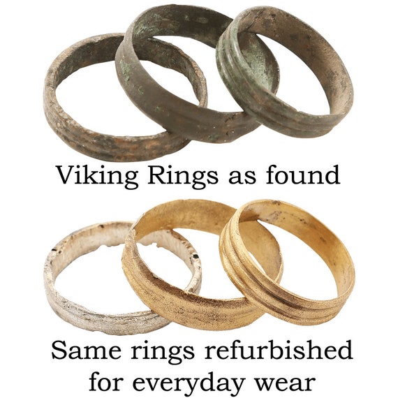 Ancient Viking Wedding Ring C.900 AD. , Size 9 1/4 - image 4