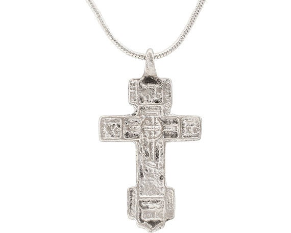 Fine European Christian Cross Necklace, 17th-18th… - image 1