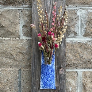 Ceramic Wall Pocket in Splatterware Hand Made image 1