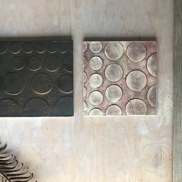 S A L E 25% off Ceramic Hand MadePorcelain Trivet Set of 2