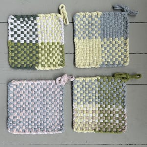 Grytlapp Handvävd Underlägg Botaniskt Färgad