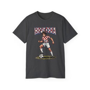 Koszulka Chorwackiego Piłkarza | Grafika Retro Piłkarska, Koszulka Chorwacji zdjęcie 7