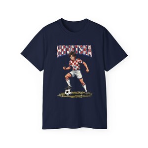 Koszulka Chorwackiego Piłkarza | Grafika Retro Piłkarska, Koszulka Chorwacji zdjęcie 11