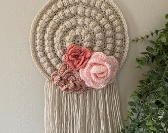 Dream Catcher, Wall Art, Children's Wall Decor, Wallhanging / PINKS