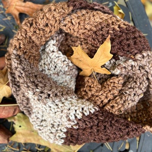 Cozy Chevron pattern Infinity Scarf image 1