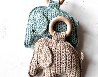 Baby Elephant Rattle / Baby Shower Gift