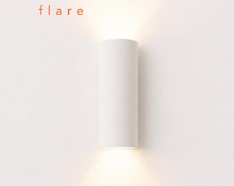 Cove Glow Wall Light | 10x5" | Easy Install Plaster Wall Sconce | Paintable Uplighter | LED Included | Handmade UK