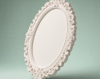 Deckenrosette 12 × 9,5 Zoll, klassische, längliche Gipsrosette für Pendelleuchte — Regency