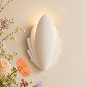 Eden Handmade Wall Light | Biophilic Leaf Wall Sconce | Battery or Mains LED