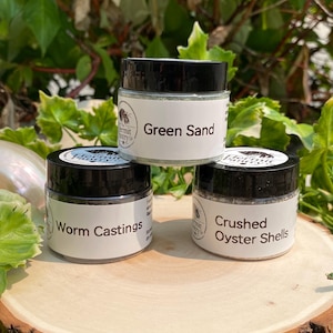 Hermit Crab Essential Mixes – Worm Castings, Green Sand, Calcium (3 Pack)