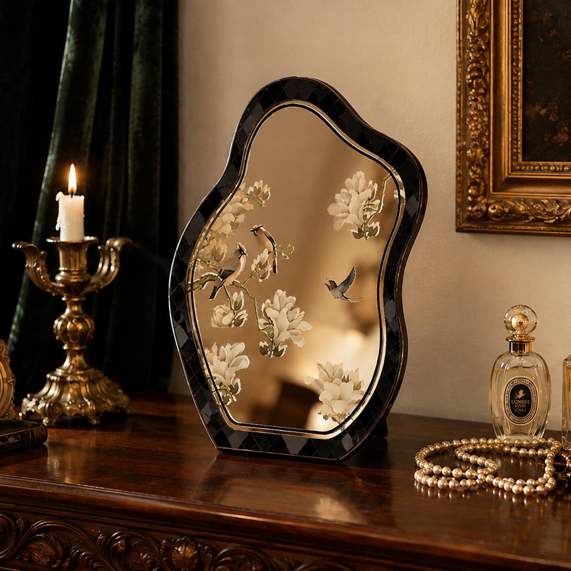 Vintage Bird Mirror - Etsy