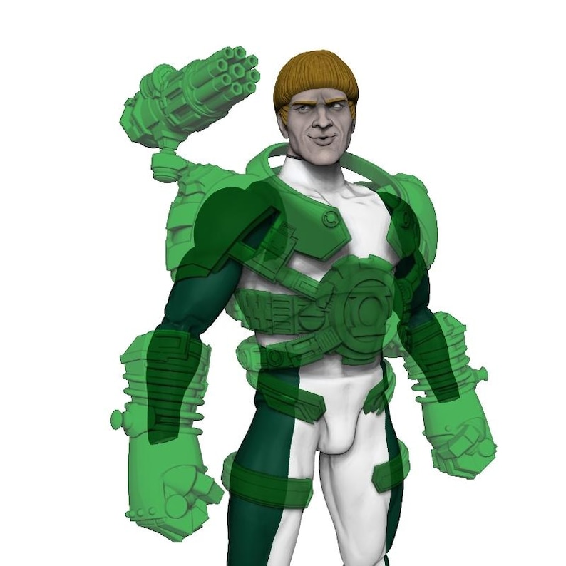 Emerald Guardian Headsculpt and Armor Kit for Action Figure - Etsy