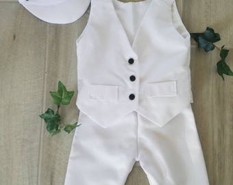 Baby Boy Baptism Outfit, Boy Christening Outfit, Boy Blessing Outfit, Boy White Suit, Boys White Suit, Boy Ring Bearer, Ring Bearer Outfit