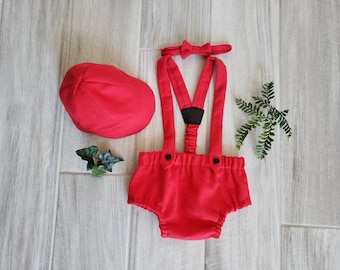 Valentine's Day Boys Outfit, Valentine's baby boy outfit, boy photo, baby boy clothing set Red Baby Boy Outfit, Christmas Baby Boy Outfit