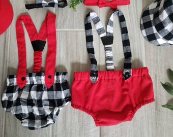 Christmas Baby Boy Outfit, Valentine's Day baby boy outfit, boy photo shoot, boy coming home, baby boy clothing set, Christmas Bloomer