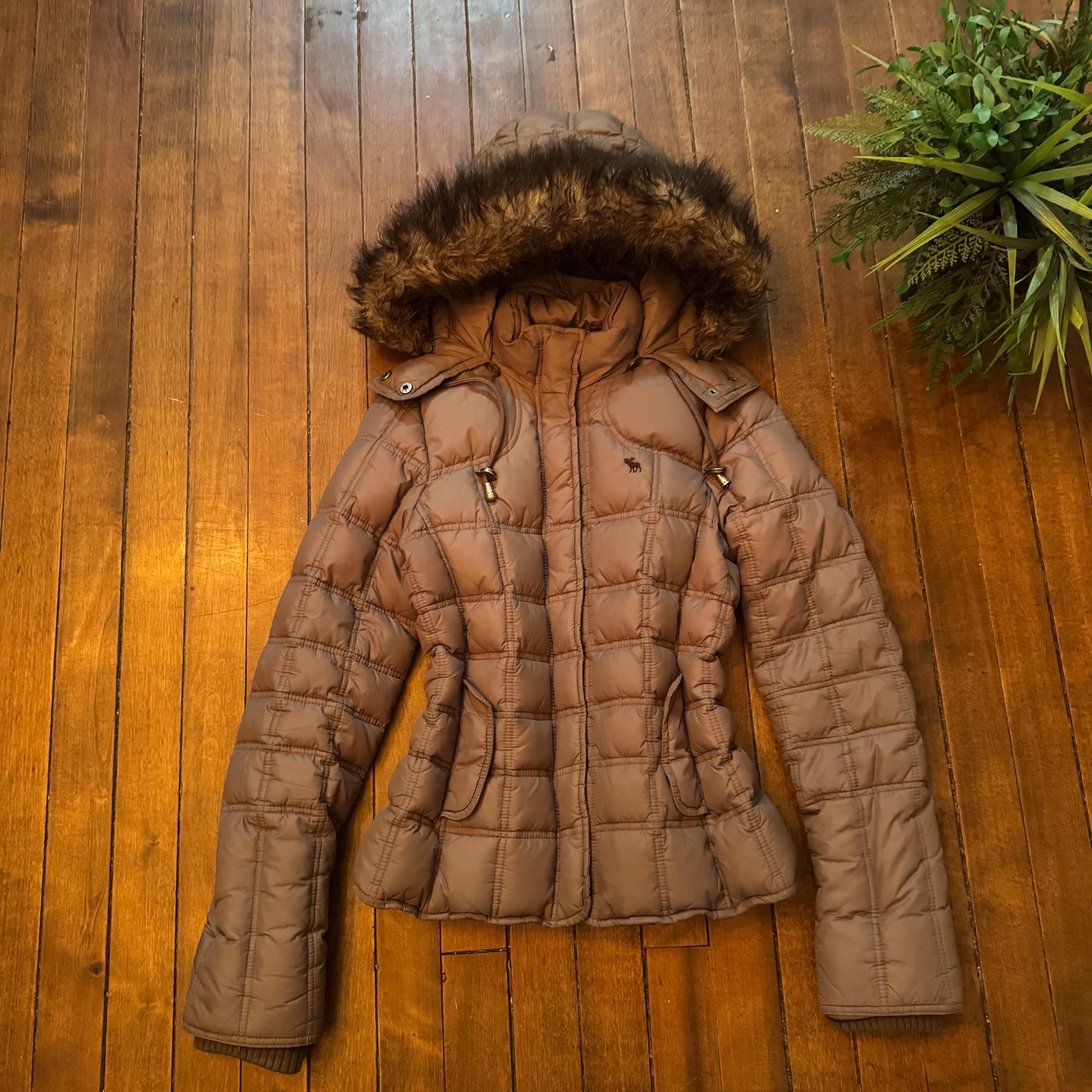 Y2k Puffer Jacket Fur - Etsy