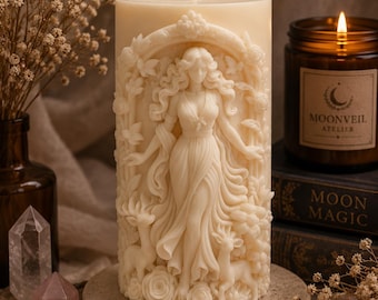 Moonveil Atelier — Figure Pillar Candle Collection