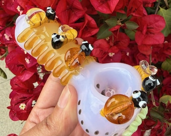 Handmade Bumblebee Glass Art, Cute Bee Collectible