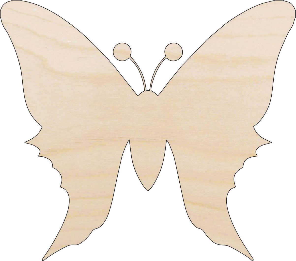 Butterfly Boxwood Pattern Butterfly Wood Craft Shape - Laser Cut Baltic Birch Unfinished DIY Wood ...