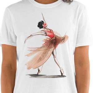 Ballerina Dance Drawing Short-Sleeve Unisex T-Shirt