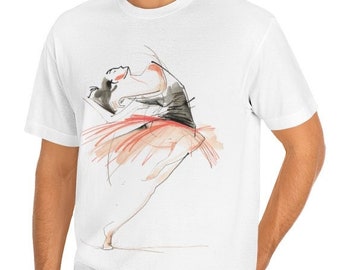 Ballerina Dance Drawing Unisex Classic Tee