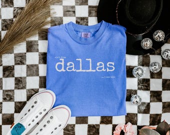 Dallas Shirt, Funny Comfort Colors Tee, I Can Tell Vintage Typewriter Gift, Dallas pride