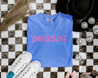 Patriot Comfort Colors Tee, Vintage American Pride Shirt, 4th of July Apparel
