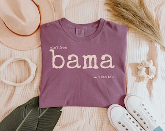 Alabama Comfort Colors Tee, Vintage Typewriter Humor Shirt