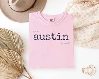 Comfort Colors Austin Shirt, Vintage Typewriter Humor Tee