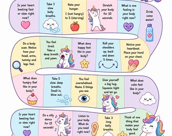 OT Designed - Gioco da tavolo di avventura sull'interazione con l'unicorno (stampabile)