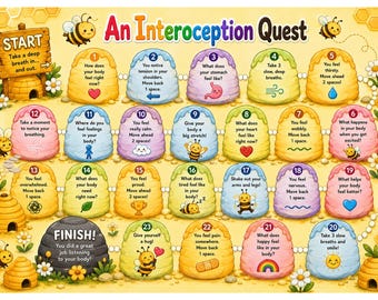 OT Designed - Bi-tema Interoception Quest-brädspel (digital nedladdning)
