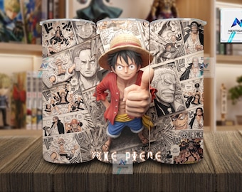 20oz Anime Tumbler Wrap, 20oz & 3D Tumbler Sublimation Design, Digital Download 20oz Skinny Tumbler Design