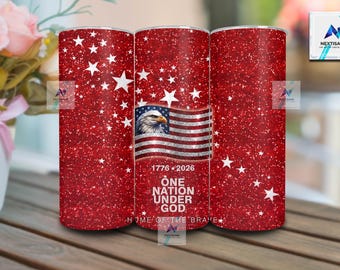 Patriotic American Flag Tumbler Wrap, 20oz Skinny Sublimation Design, American, Patriotic, American Flag (Digital Download)