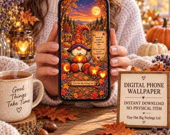 Pumpkin Gonk Phone Wall Paper