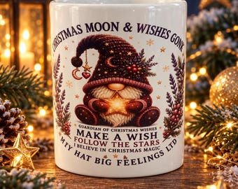 Christmas Moon & Wishes Gonk Mug