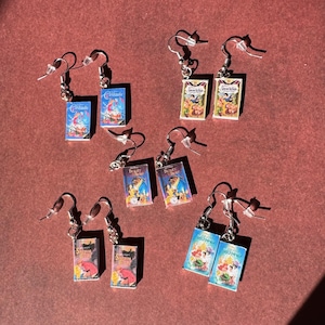 Mini VHS Tape Earrings, Retro 90s Y2K Jewelry, Film Gift, Handmade Jewelry