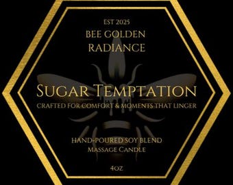 Sugar Temptation -- 4oz Massage Oil Candle