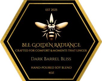 Dark Barrel Bliss -- 4oz Massage Oil Candle