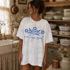 Corningware Blue Cornflower Shirt - Etsy