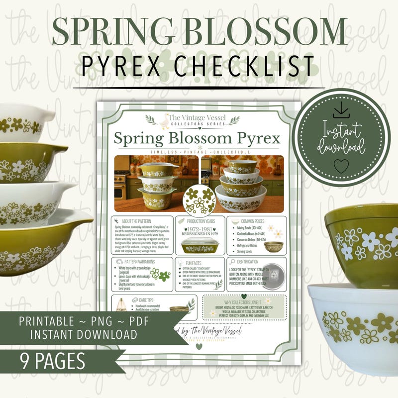Pyrex Springs Blossom - Etsy