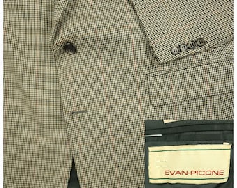 Vtg 90s Country Gentleman Gun Club Check Sport Coat Mens 44R Ivy Prep Wool