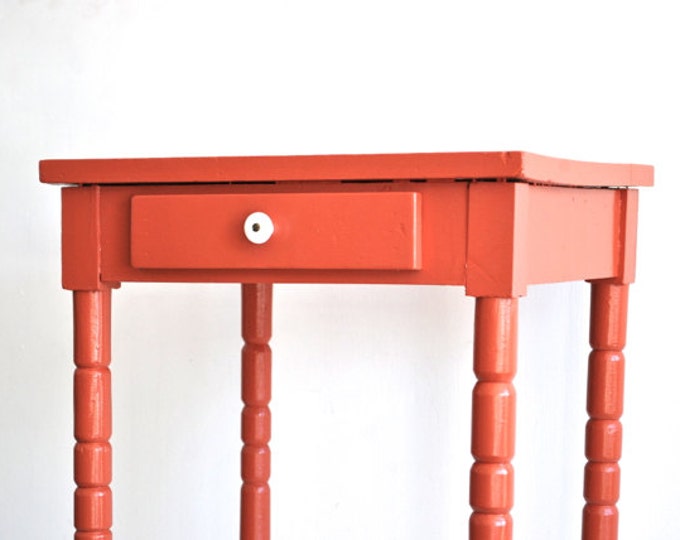 Coral Side Table or End Table Etsy Front Page Item Etsy