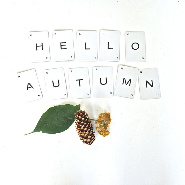 Hello, Autumn Vintage Letter Cards
