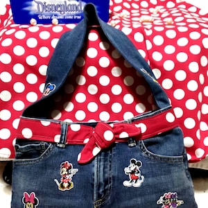 Zeige deine Liebe für Disney und die Mini-Maus mit dieser wiederverwendeten Jeans-Geldbörse