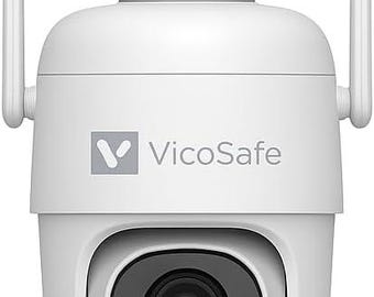 VicoHome 2K-buitenbeveiligingscamera – op zonne-energie werkende wifi-ptz-bewaking, nachtzicht