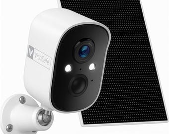 Draadloze zonne-beveiligingscamera - 2K HD AI-bewegingsdetectie, wifi-buitencamera op batterij